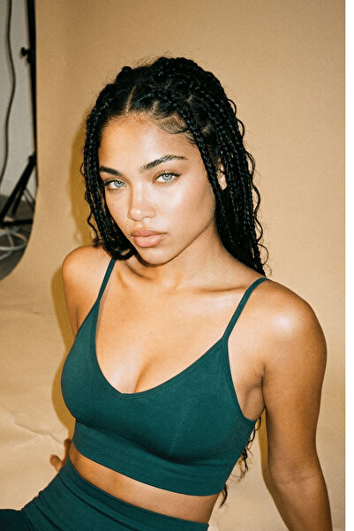 SESEH Ördek Yeşil Toparlayıcı Push Up Dikişsiz Seamless Scrunch Yüksek Bel Spor Tayt | Eleve