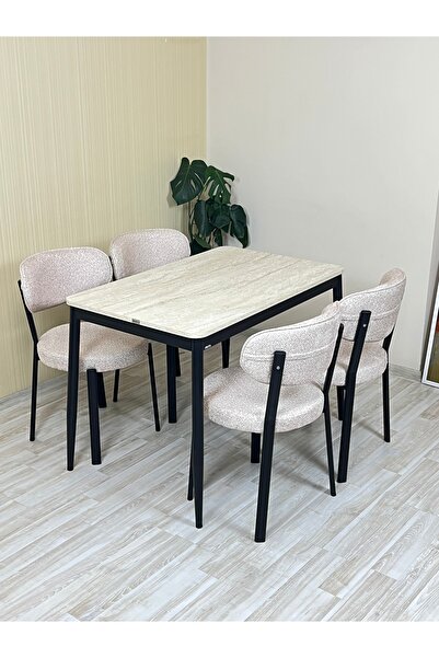 DİLETTO 70x110 YEMEK MASA TAKIMI MUTFAK MASASI 4 KİŞİLİK MASA SANDALYE TAKIMI...