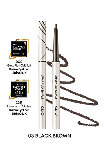 CLIO Suya Dayanıklı, İnce Uçlu Göz Kalemi Sharp So Simple Waterproof Pencil L...