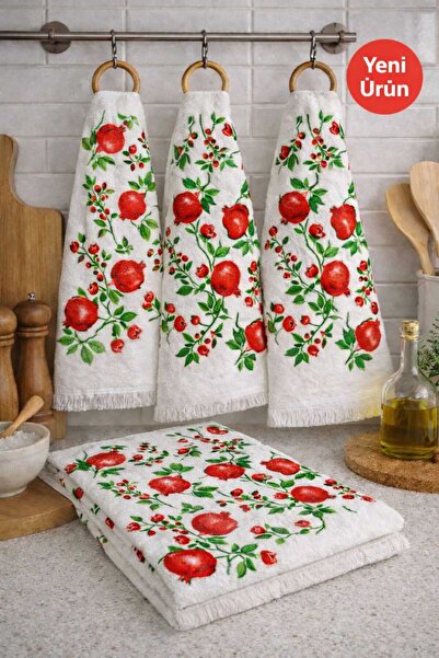 Mela Home 3'lü Dekoratif Mutfak Havlusu- Kurulama Bezi- Fırın Havlusu- 40*60 ...