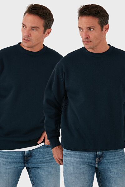 Buratti Regular Fit majica sa okruglim izrezom, 2 komada, muška SWEAT 5905255S2