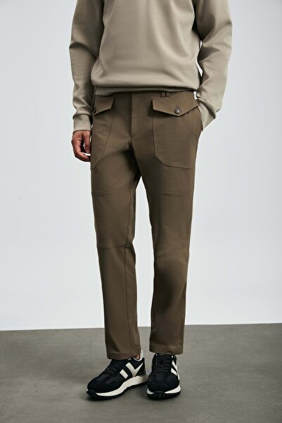 Lufian 112190346 Tom Fashion Slim Fit İçi Polarlı Kargo Pantolonu Erkek Panto...