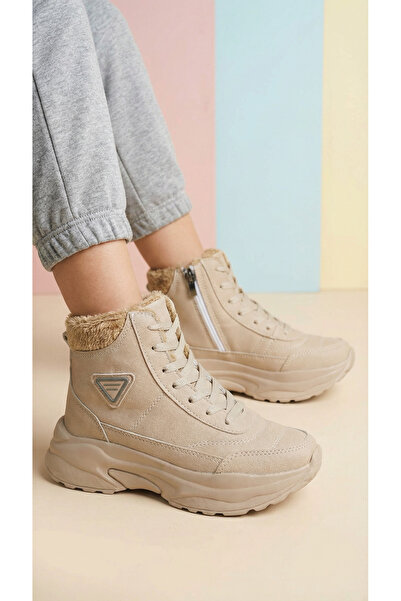 Riccon Бежови унисекс боти0012123