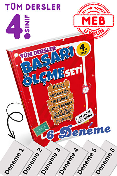 Tandem Yayınları Başarı Ölçme Seti 4. Sınıf Tüm Dersler Kitabı