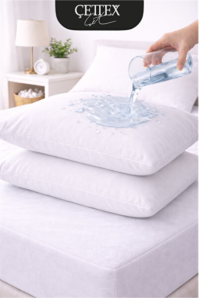 ÇETTEX Pachet de 2 saltele de pernă Micro Liquid Proof