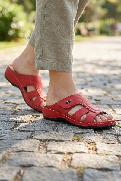 Paleng Papuci de damă Gezer din piele naturală