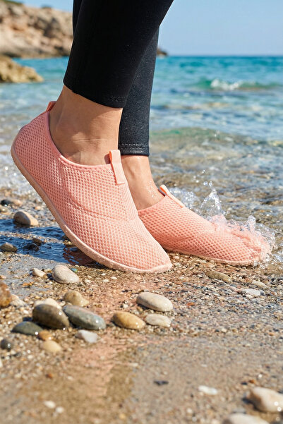 GEZER Kadın Yazlık PVC Esnek Taban Plaj Deniz Havuz Ayakkabı