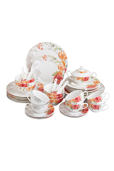 HIC طقم عشاء سيراميك نيوبون، 45 قطعة لـ 6 أشخاص