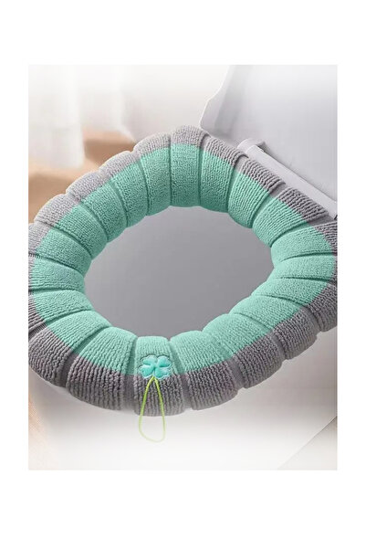 MOJE MORE Yumuşak Dokulu Esnek Yıkanabilir Klozet Kapağı Kılıfı Banyo Tuvalet...