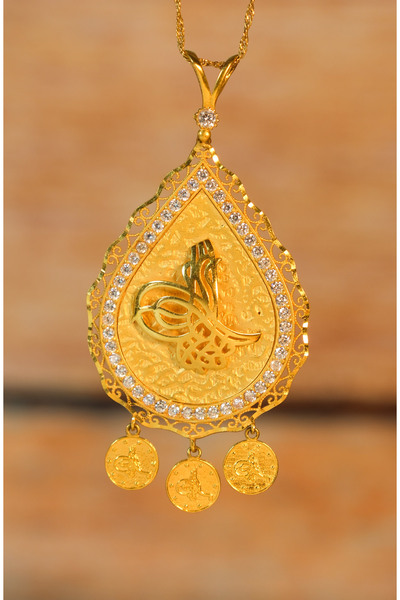 güneyler altın TUĞRALI KOLYE UCU 22 AYAR A068087