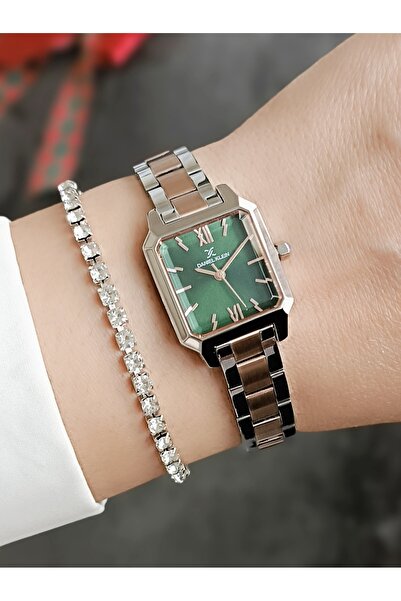 Daniel Klein Dk Yeni Model Kesme Cam Çelik Bilezik Kadın Kol Saati Hediye Bileklik