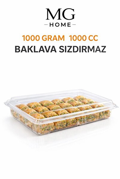 VENON ⭐ 10 Adet⭐1000 Cc BAKLAVA Sızdırmaz Kap Şeffaf Buzdolabı Saklama Kabı D...