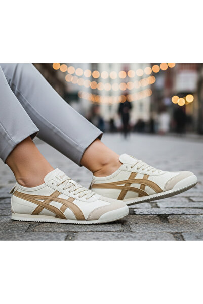 eTayger حذاء رياضي كاجوال للجنسين باللون البيج والبني