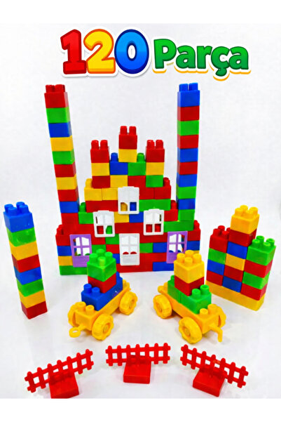 a v d a 120 Parça Vakum Silindir Tekerlekli Eğitici Zeka Blokları Yapı Blok S...