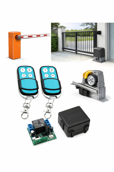 SONEX Otomatik Bariyer ve Bahçe Kapı Motoru Tetikleme Kartı – 2 Kumandalı RF ...