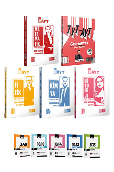 Benim Hocam Yayınları 2026 AYT Fizik Kimya Biyoloji Soru Bankası Seti Deneme ...