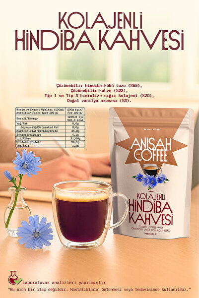 Anisah Coffee Kolajenli Hindiba Kahvesi | 150gr | Lif Kaynağı