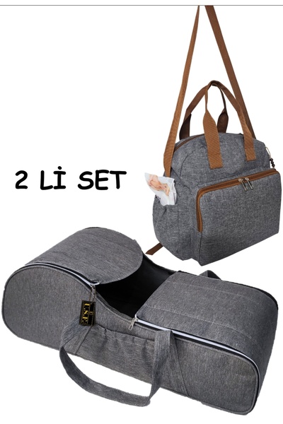 USF Ana Kucağı Puset Portbebe Bebek Taşıma + Anne Bebek Bakım Sırt El Omuz Çantası