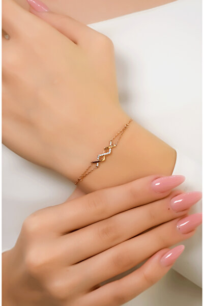 güneyler altın ZİGZAG SONSUZLUK BİLEKLİK 14 AYAR ATS9628