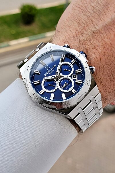 Daniel Klein Kadranı Lacivert Kordonu Gri Renk Ayarlanabilir Kordonlu 44 mm F...