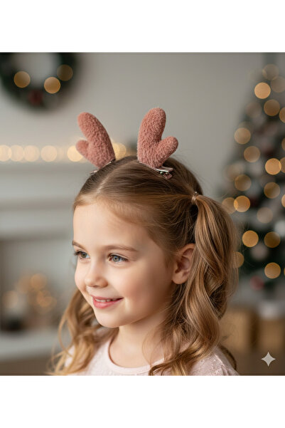 İthal Orange Heart Plush Collet Buckle 2 Pieces