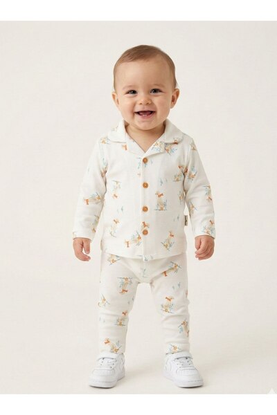 Lily and Co Duck Patterned Girls' Luxury Pajama Set