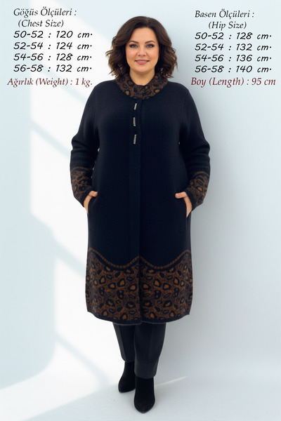 Laden سترة تريكو كبيرة الحجم من الأنجورا للنساء، ناعمة جدًا، سميكة جدًا، عالية الجودة، سترة شتوية طويلة سوداء للأمهات