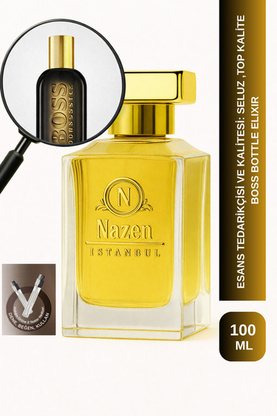 Nazen İstanbul Bottle Elixir | Tütsü - Kehribar - Sedir - Amber | Sıcak ve Ca...