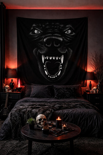 ALAMODECOR Vahşi Hayvan Duvar Örtüsü (100X100, 140X140) / Duvar Halısı