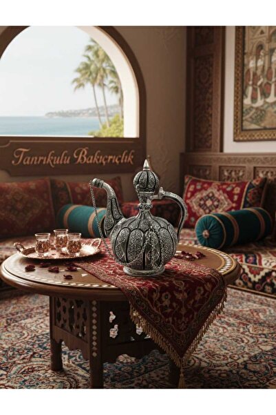 Tanrıkulu Bakırcılık إبريق نحاسي شرائح البطيخ محكم ساذج معالجة قلم رصاص نحت ا...