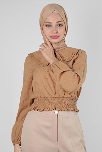 Alvina Блуза з коміром і деталями на комірі 43570