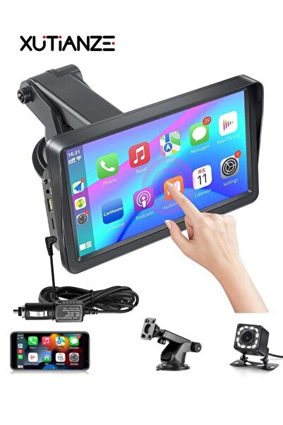 XUTIANZE ستيريو سيارة MP5 CarPlay و Android Auto مقاس 7 بوصات مع مظلة شمسية و...