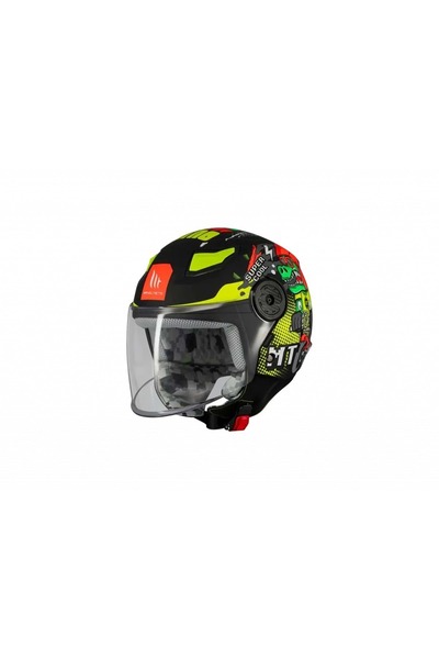 MT Helmets Mt Çocuk Lıte Dino A1 Mat Siyah Kask