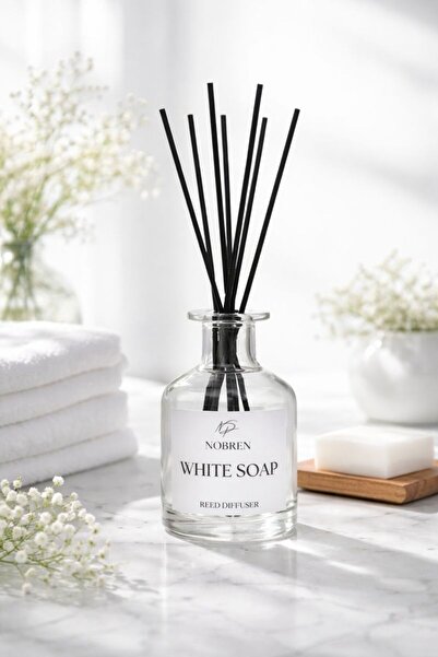 Genel Markalar Nobren Beyaz Sabun Bambu Çubuklu Oda Ve Ortam Kokusu 135 ml