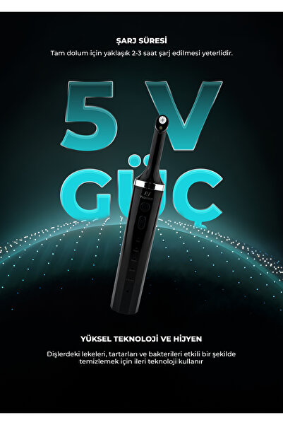 PiranTech P06 Çok Fonksiyonlu Şarj Edilebilir Diş Temizleme Cihazı
