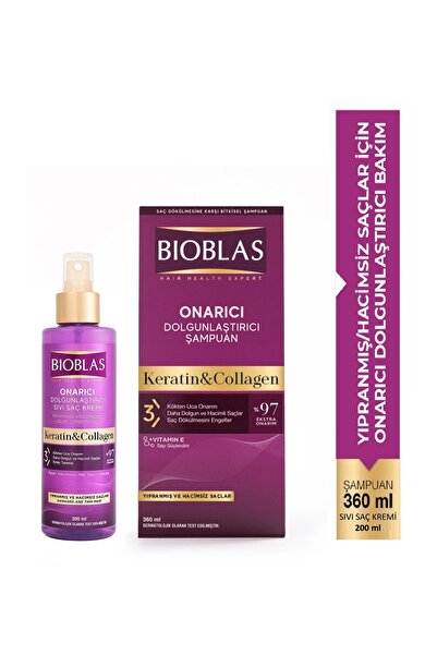 Bioblas Collagen&keratin Şampuan 360 Ml+sıvı Saç Kremi 200 Ml