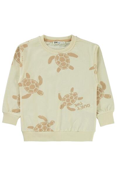 Civil Boys Φούτερ με στάμπα χελώνας για 2-5 ετών - Ελεφαντόδοντο για 2-3 ετών