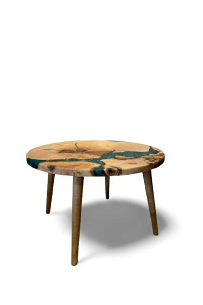 GökçesanSehpa Ahşap & Epoksi Orta Sehpa