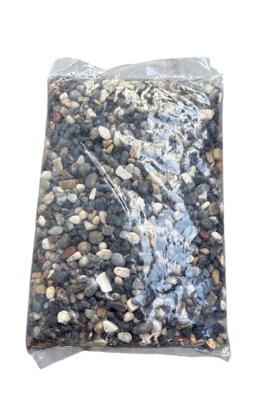 Dekora Çiçek Doğal Dere Çakılı Taşı 1 Kg 1-1,5 Cm Çakıl Bahçe Peyzaj Saksı Te...