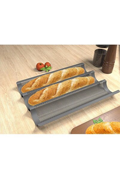Cooknan Simfer Baget Ekmek Panı (385X270X40MM)