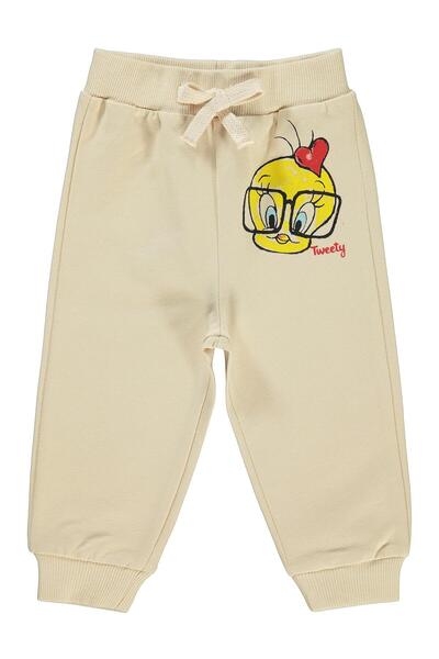 TWEETY Kız Bebek Eşofman Altı 6-18 Ay Taş Rengi