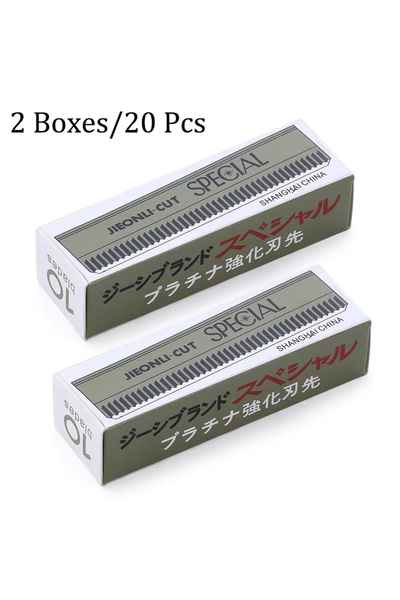 Choice 20pcs 50/10pcs Eyebrow Blades Stainless Steel Microblading Eye Brow Trimmer Face Hair Remover Replac