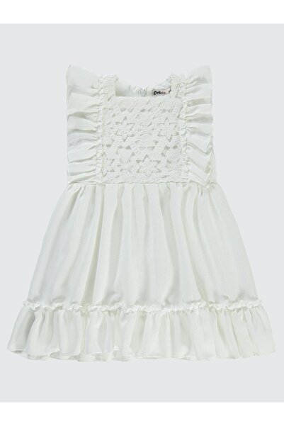 Civil Girls Kız Çocuk Elbise 2-5 Yaş Ekru