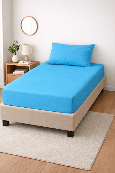 Doğa 100% Cotton Poplin Fabric Fitted Sheet 100X200 Pillowcase 50X70