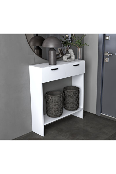 Alesta Life 2 Kapaklı Dresuar Beyaz