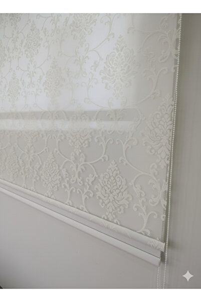 StorMarket ÜRETİCİDEN Damask Desenli Çift Mekanizmalı Tül Ve Stor Perde - Çif...
