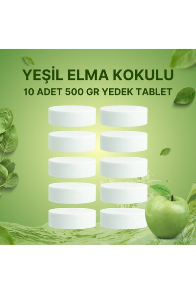 Saban 5 Adet 2x500Gr - YEŞİL ELMA - Nem Alıcı Rutubet Giderici Yedek Tablet