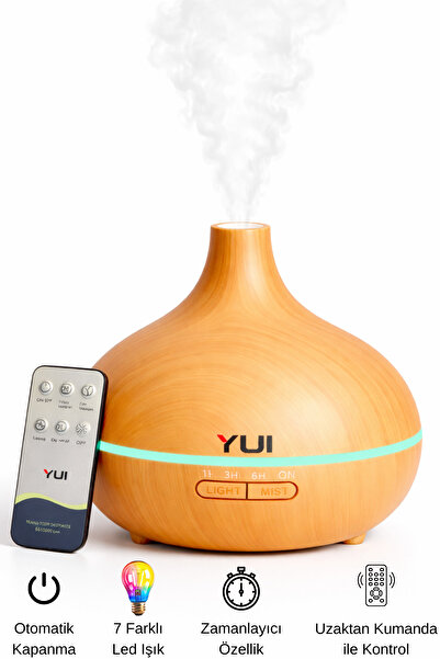 Yui AH30 Hava Nemlendirici Buhar Makinesi Ultrasonik Aroma Difüzör Oda Nemlendirici Işıklı