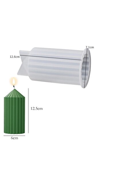 Choice قالب سيليكون أسطواني بسيط للشموع، 60 مم، لصنع الشموع العطرية والصابون،...