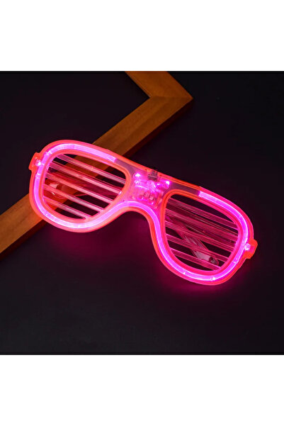 Choice نظارات LED وردية اللون، نظارات نيون وامضة للحفلات، نظارات مضيئة، دعائم...